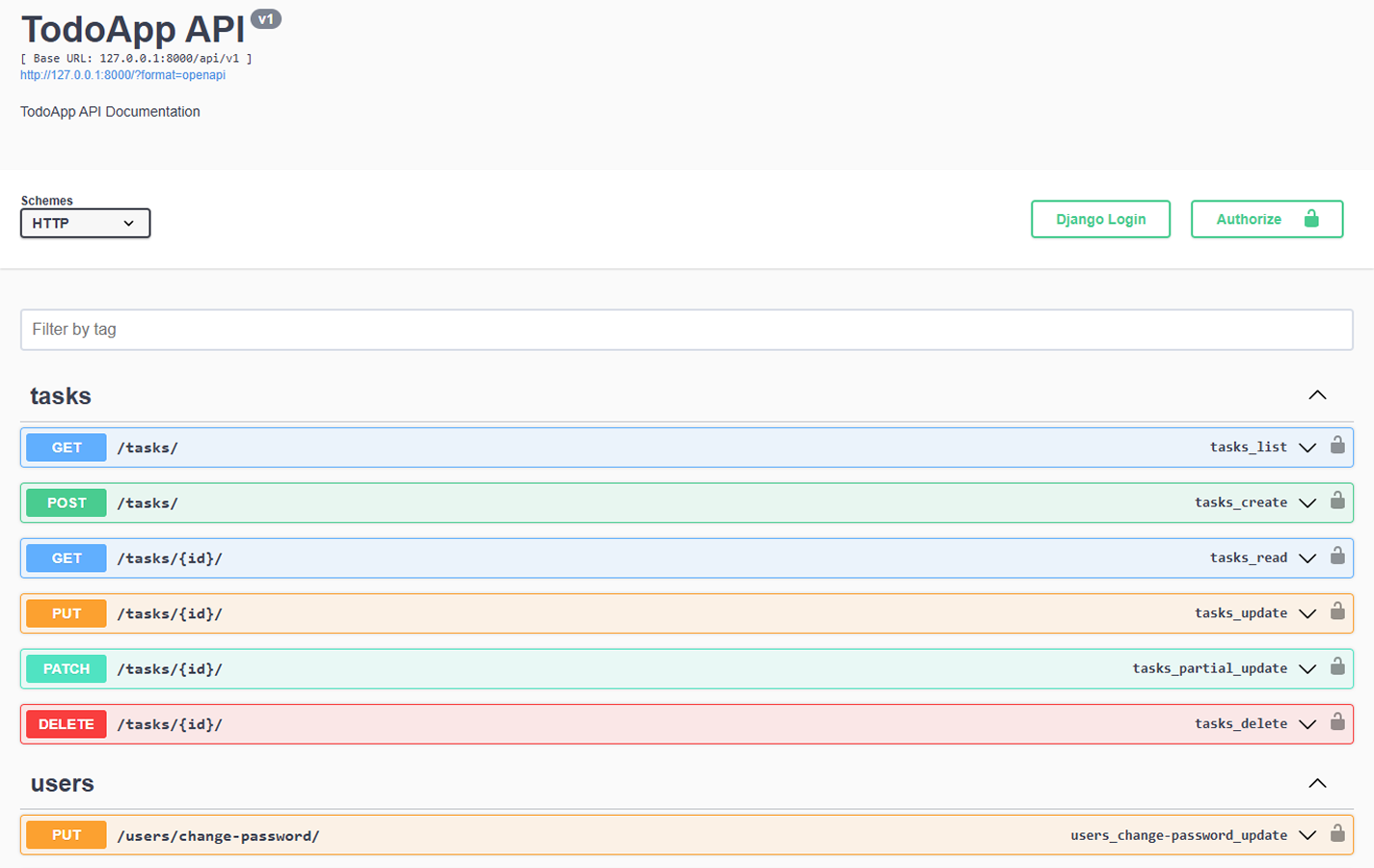 Todo App REST API screenshot